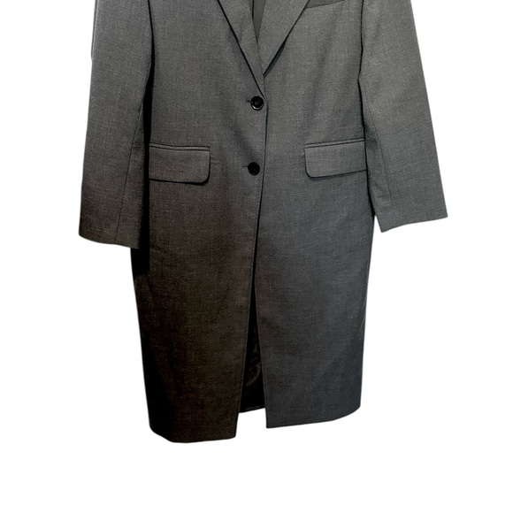 H&M Charcoal Gray Women's Single Breasted Blazer Coat Size M - Picture 4 of 13